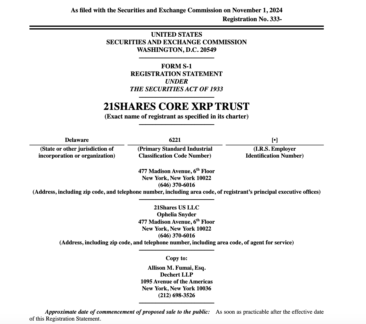 SEC, XRP, Quản lý tài sản, ETF