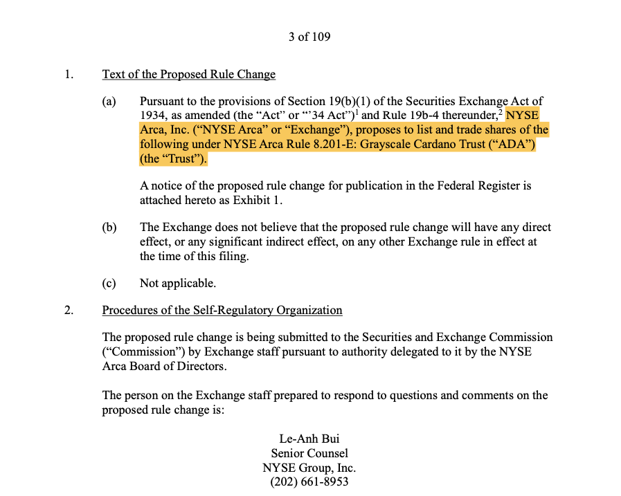 Cardano, Grayscale, ETF