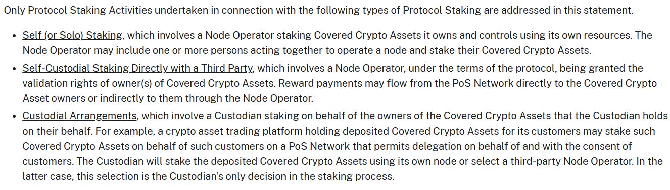 Bảo mật, SEC, Hoa Kỳ, Staking