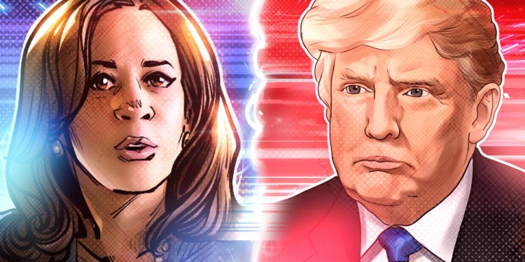 Cựu Tổng thống Trump dẫn trước bà Harris 10 điểm trên Polymarket